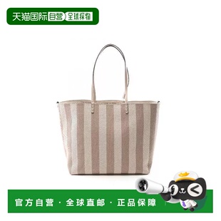 日本直邮中古Fendi芬迪女包S级99新Bag包托特包手提包浅褐色帆布