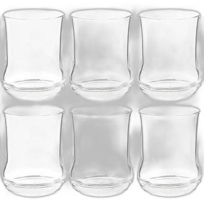 【日本直邮】东洋佐佐木 玻璃冰咖啡杯6个 310ml 日本制 00450HS