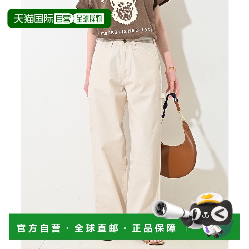 1h可退 日本直邮LEE 女士SLOBE别注款中蓝色涂装工装裤 250309130