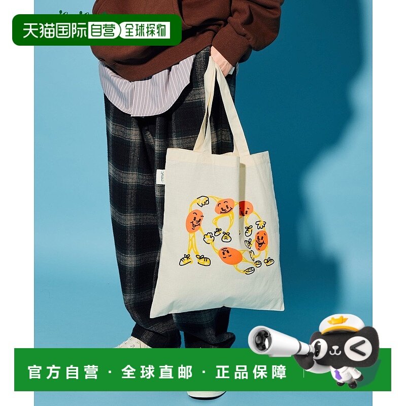 1h可退 日本直邮niko and... 联名纳豆主题托特包 宽大设计男女同