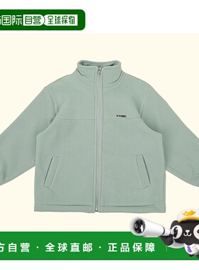 1h可退 日本直邮P:chees 儿童宽松加厚拉链连帽衫 半拉链设计 韩