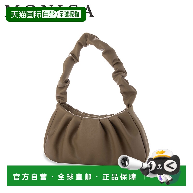 日本直邮Monica 女士手提包/单肩包褶皱手柄小号轻便米色MONI-103