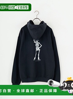 1h可退 日本直邮JERZEES 男装 DIA DE MUERTOS 半袖连帽衫 跃动骷