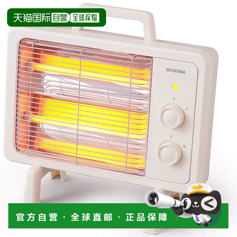 【日本直邮】爱丽思电动暖炉 速暖 倒下时电源自动关闭 400W/800W