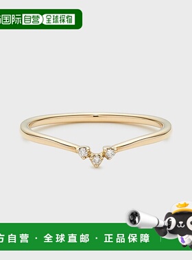 1h可退 日本直邮NOJESS 女士K10钻石戒指 独特流星轨迹设计 显瘦V