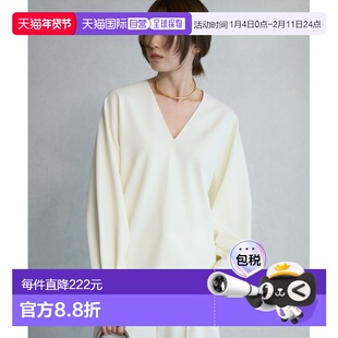 1h可退 日本直邮BABYLONE 女装 V领宽松套头衫 多功能防皱面料 62