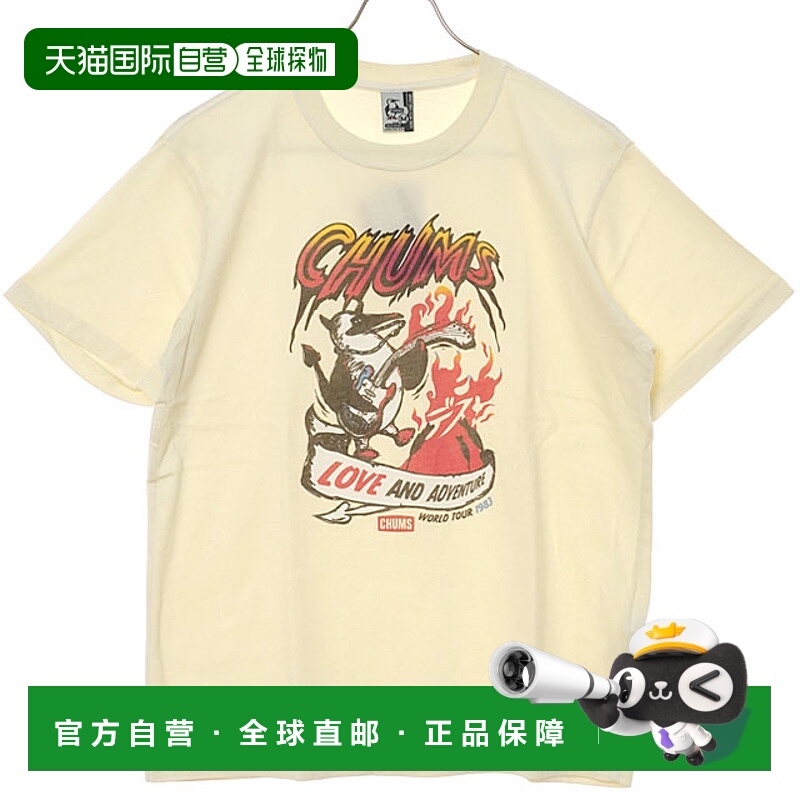 日本直邮CHUMS 70 金属带T恤 [CH01-2533 SS25] M 男士短袖再生棉
