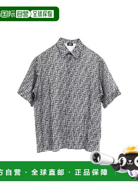 日本直邮中古Fendi芬迪男A级95新tops上衣尼龙上衣灰色