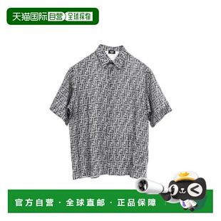 日本直邮中古Fendi芬迪男A级95新tops上衣尼龙上衣灰色