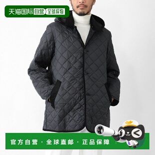 日本直邮LAVENHAM 男士黑色绗缝夹克 Denston SLJ9004 G95 灯黑 D