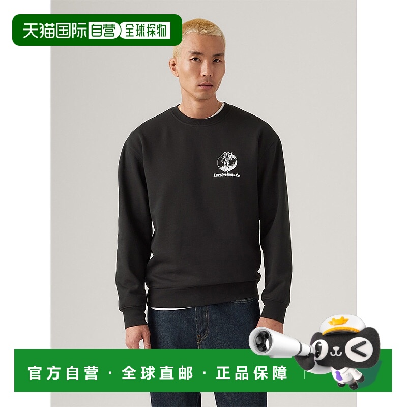1h可退 日本直邮Levi's 男装 宽松版型 圆领卫衣 图案印花设计 38