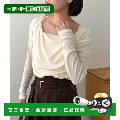 1h可退 日本直邮CAPRICIEUX LE'MAGE 女士 方领垂坠感T恤 LEZ1062