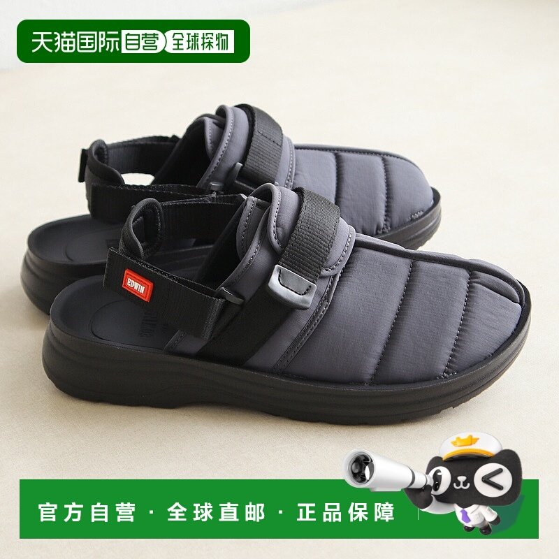 日本直邮EDWIN 男士凉鞋男士凉鞋鞋凉鞋凉鞋凉鞋办公室拖鞋凉鞋轻