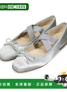 1h可退 日本直邮ORiental TRaffic 女士弹性带缎面芭蕾舞平底鞋 5