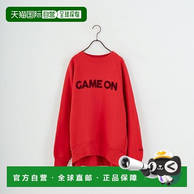 1h可退 日本直邮AMERICANA 女装 宽松版型 半袖连帽卫衣 立体印花