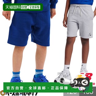 日本直邮New Balance 儿童短裤棒球Shohei Ohtani儿童抓绒短裤运L