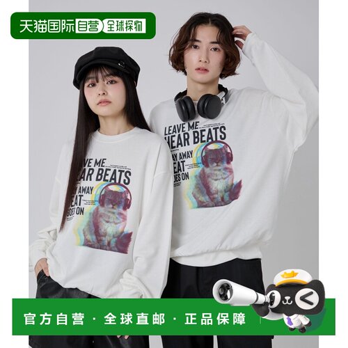 日本直邮WEGO 男女同款 秋冬新款印花卫衣 WE26AU【付后1h可退】