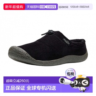 日本直邮KEEN 豪泽三滑块男款徒步户外鞋 1031047 黑色休闲鞋