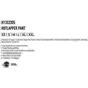 日本直邮VOLCOM福尔康 HOTLAPPER pant 女款防水裤 单板滑雪服 雪