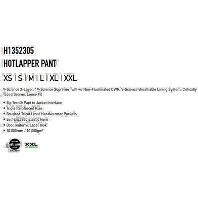 日本直邮VOLCOM福尔康 HOTLAPPER pant 女款防水裤 单板滑雪服 雪