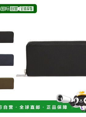 日本直邮Orobianco 钱包男士真皮尖头钱包海军黑色 ORS-132220