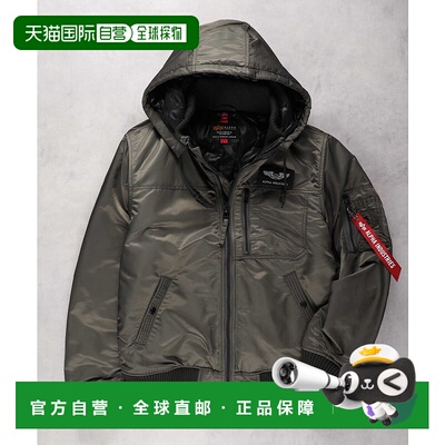 1h可退 日本直邮Alpha Industries 男士连帽经典厚款夹克 TA1716