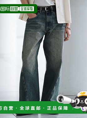 1h可退 日本直邮WYM LIDNM 男士复古洗水宽松牛仔裤 WYpt1240