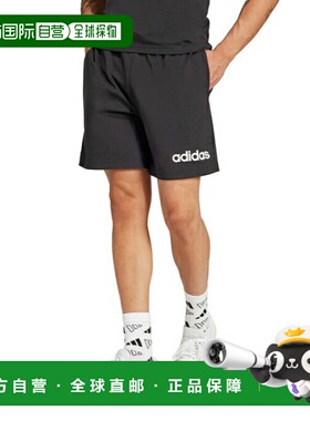 日本直邮 adidas 男士Essentials Linear单针织运动短裤 JE9012 K