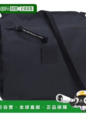 日本直邮CP Company 男士和女士单肩包Outlet黑色CLAC012A110040A