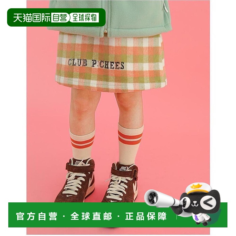 1h可退 日本直邮P:chees 儿童 起毛A字裙 内裤一体式 双口袋 裾边