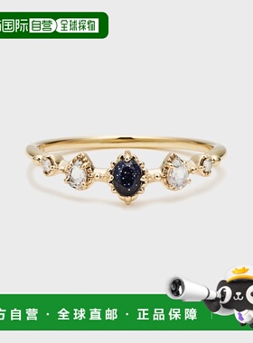 1h可退 日本直邮NOJESS 女士K10多宝石戒指 紫金石拉长石钻石装饰