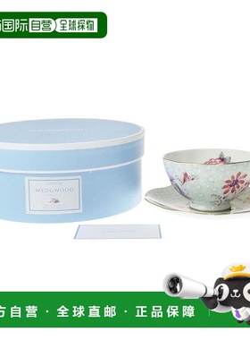 日潮跑腿Wedgwood威基伍德CuckooTeaStory茶杯茶碟绿色36934正品