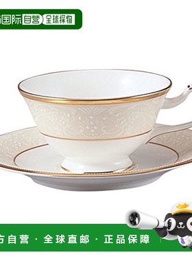 【日本直邮】Noritake则武 杯垫套装1套 220cc 白色 骨瓷 T59587/