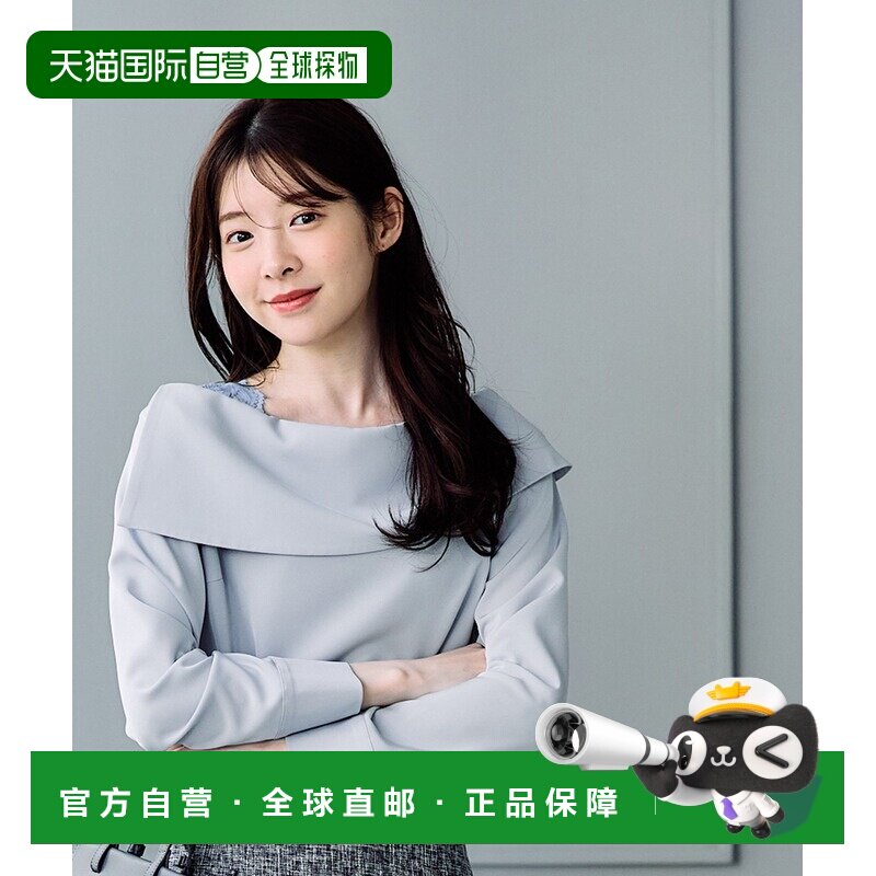 1h可退 日本直邮12Twelve Agenda 女士肩部蕾丝一字肩上衣 320556