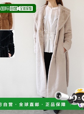 日本直邮HERNO 环保皮草长款大衣 CA000586D 12422 女士环保皮草