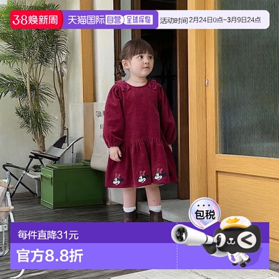 日本直邮日潮 petit main【Disney】灯芯绒连衣裙9653312