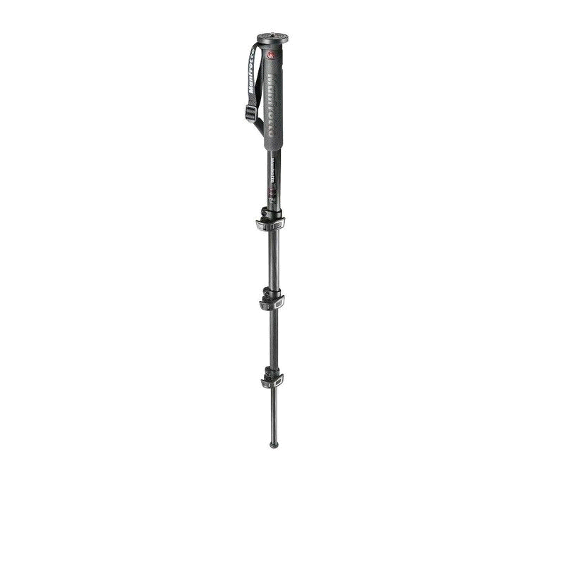 曼富图 一脚支架 XPRO monopod+ 碳 4段黑MPMXPROC4独脚架