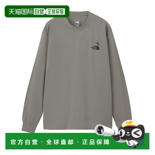 日本直邮THE NORTH FACE 北面 L/S FD 图案印花T恤 男女同款长袖