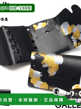 日本直邮Shosa 三折钱包时尚迷你皮革紧凑薄轻便卡包男士女士零钱