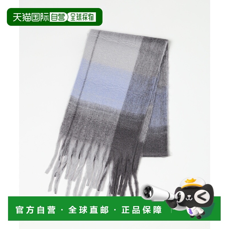 1h可退 日本直邮PAGEBOY 女装 随机配色流苏格纹披肩 轻盈抗皱易