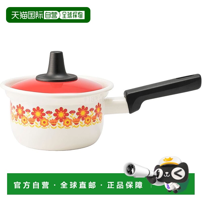 【日本直邮】富士珐琅 牛奶锅 14cm 向日葵图案 FJ-14M.SF新款