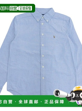 自营 Ralph Lauren 服装 男士女士长袖衬衫 L 棉质蓝色 CORE REPL