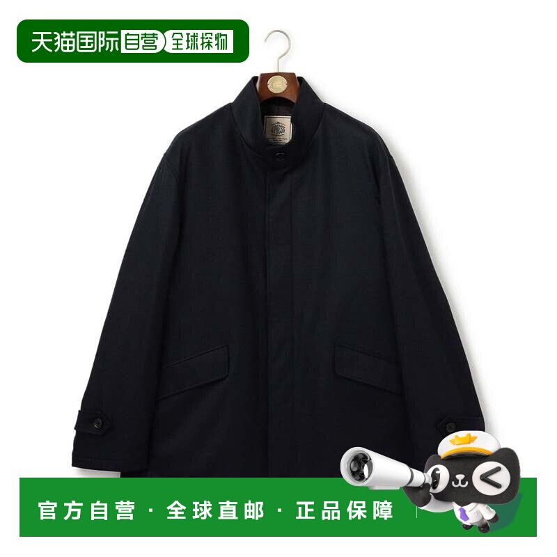 日本直邮ONWARD J.PRESS男士大码羊毛平衡短款工装大衣 藏青系3
