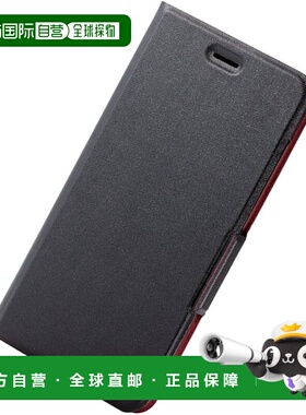 【日本直邮】宜丽客华为P10lite手帐皮壳磁扣开合黑PM-WP10LPLFUM