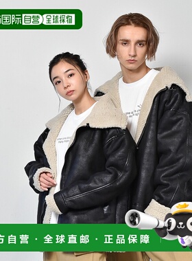 1h可退 日本直邮Starting Over 男女同款仿皮绒边飞行员夹克 冬季