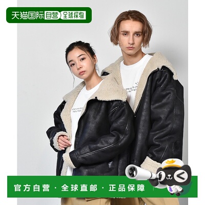 1h可退 日本直邮Starting Over 男女同款仿皮绒边飞行员夹克 冬季