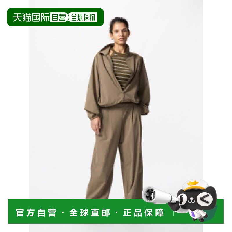 日本直邮UNIQLO优衣库 纯色轻型立领基础款长袖羽绒服 女款 烟灰