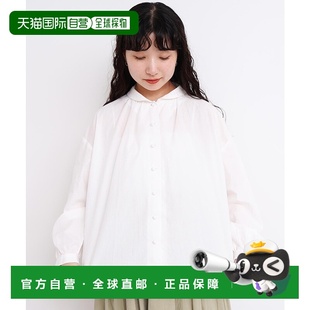 savon 女装 1h可退 衬衫 atelier 宽松圆领全棉长袖 日本直邮l