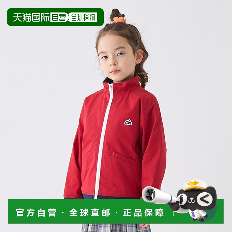 1h可退 日本直邮minimal儿童棉质舒适立领夹克宽松设计白线点缀 4