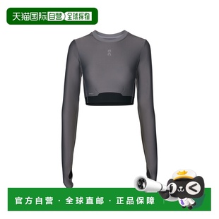 自营 日潮跑腿ON昂跑 女士紧身长袖短款T恤 Rock XS 1wf1022新款